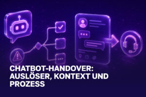 Chatbot übergibt Gesprächskontext an einen menschlichen Support-Mitarbeiter